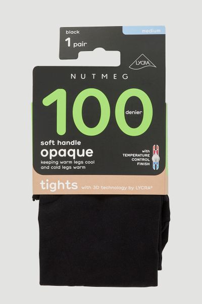 Black 100 Denier Opaque tights