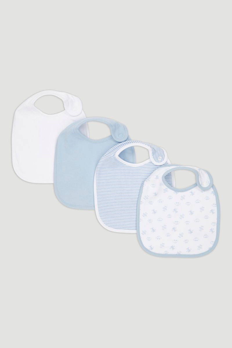 4 Pack Blue Bibs