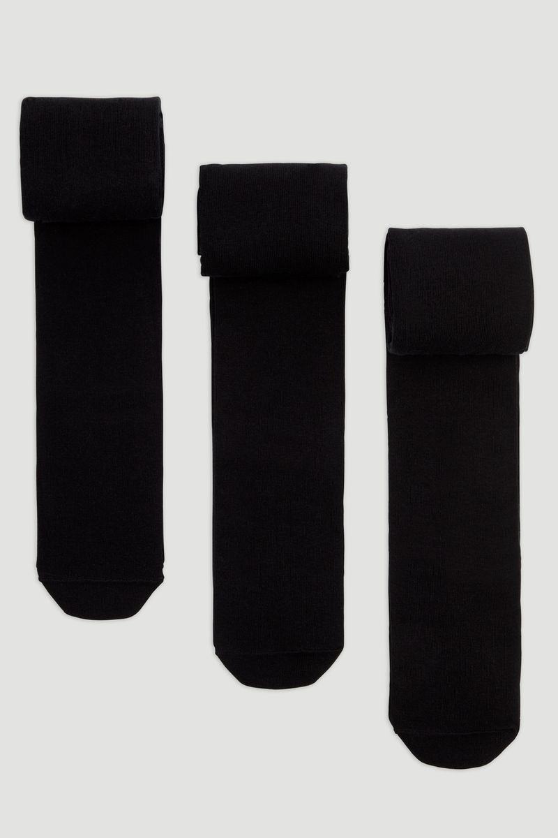 3 Pack Supersoft Black Tights