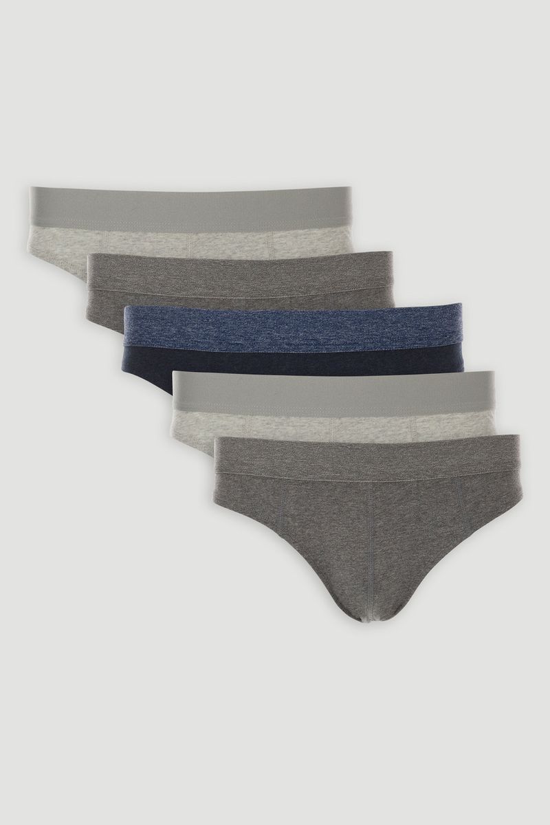5 Pack Marl Briefs