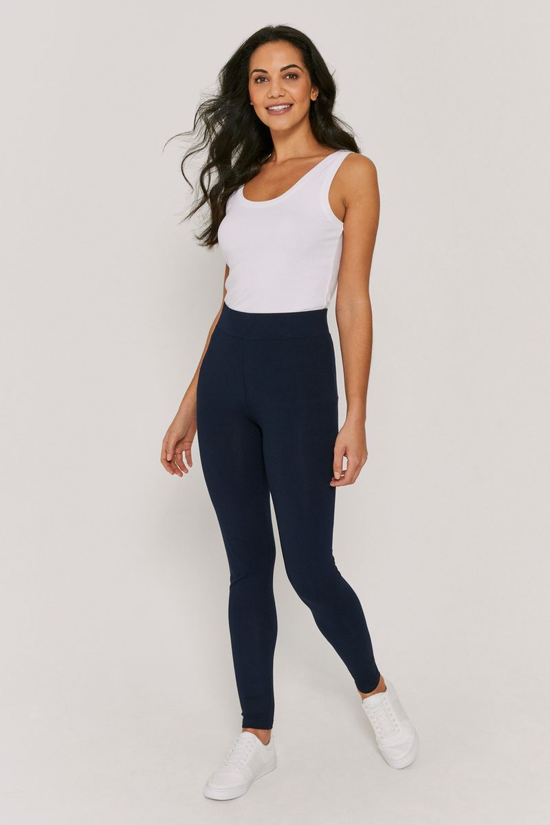 shirt to wear with navy blue leggings women's