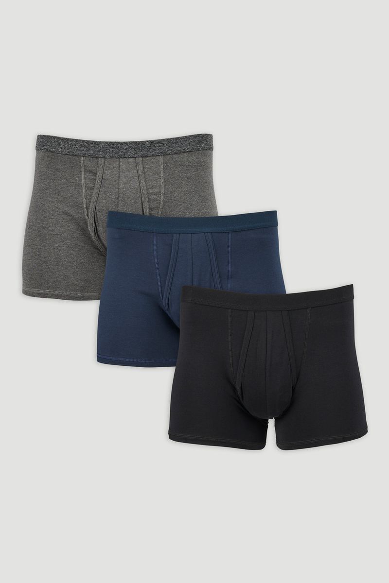 3 Pack Plain Trunks