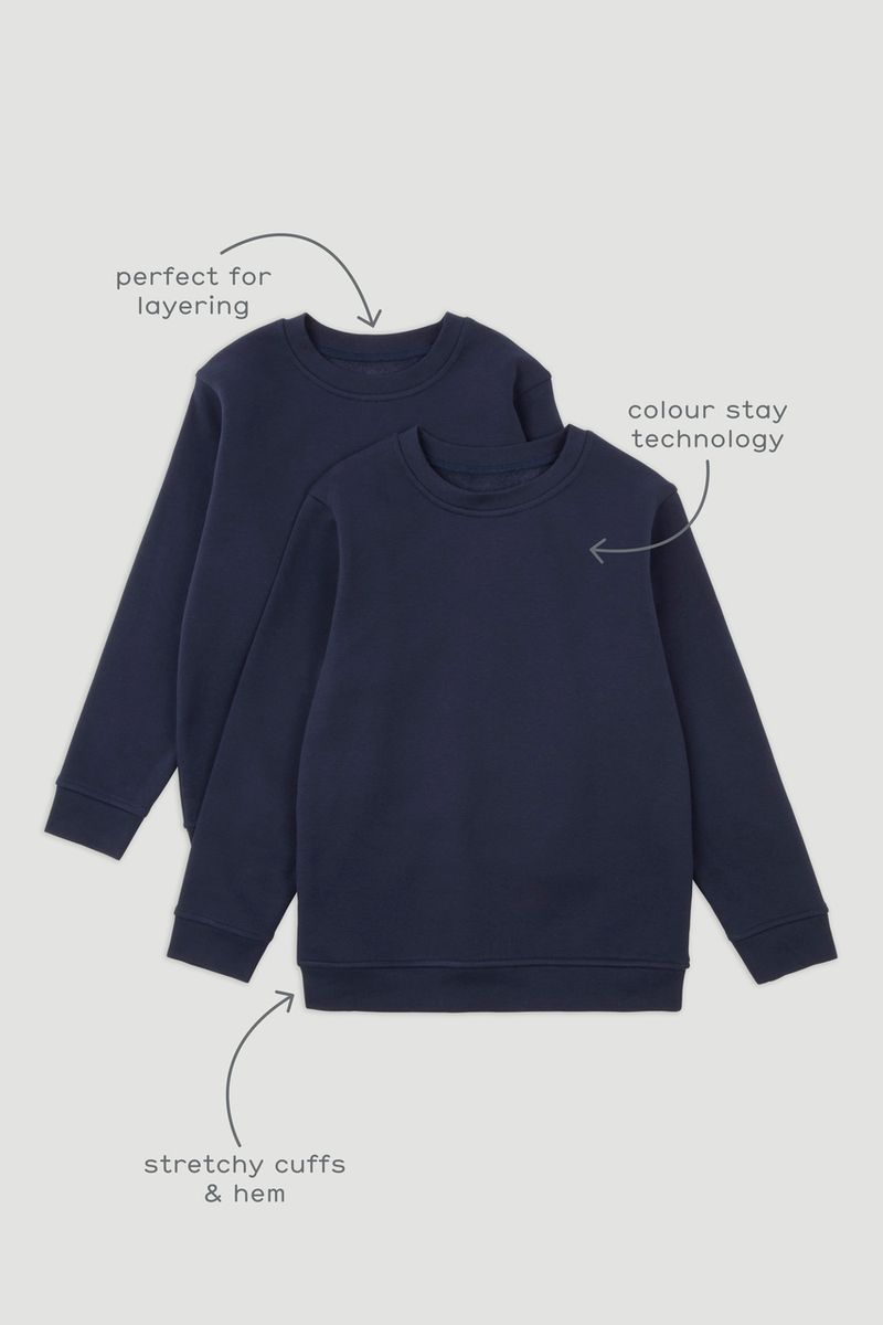 2 Pack Navy Sweatshirts