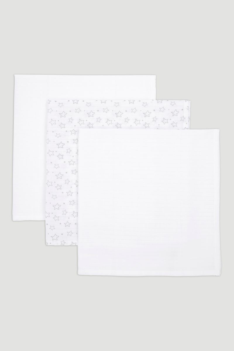 3 Pack Star Muslin Squares