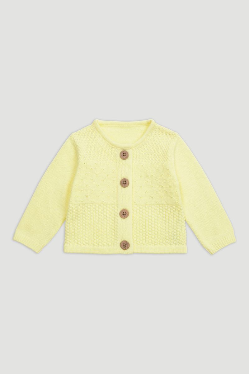 Yellow Knitted Cardigan