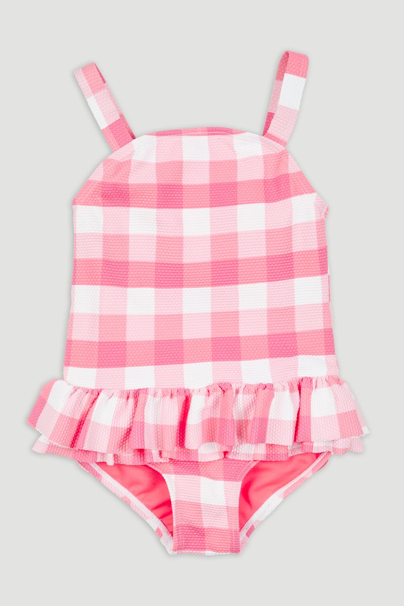 Pink Gingham Swimsuit