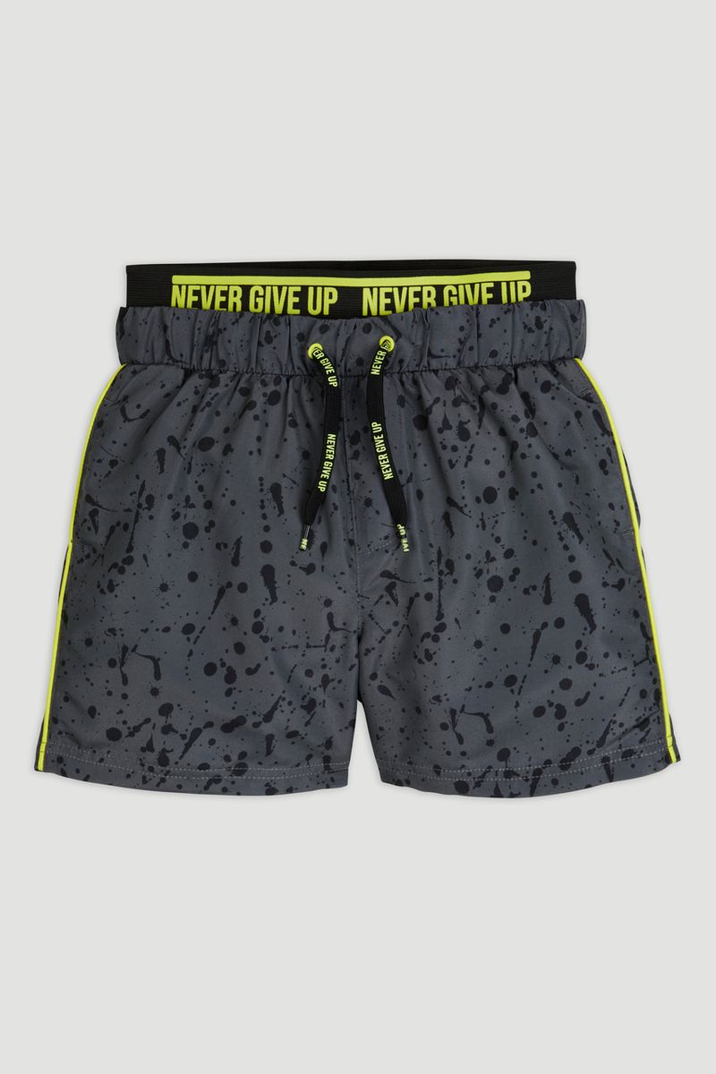 Slogan Swim Shorts