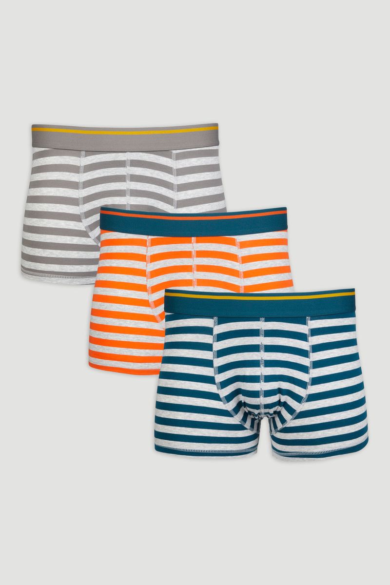 3 Pack Stripe Hipster Boxers