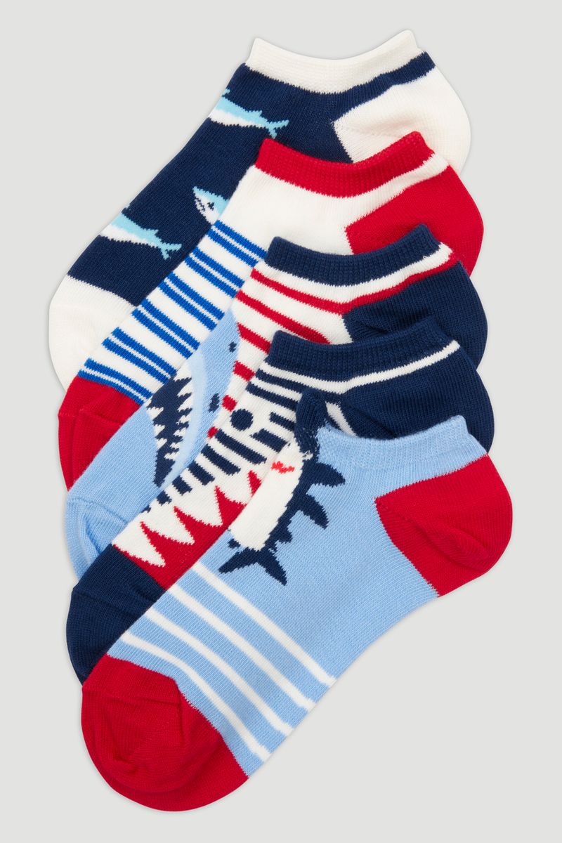 5 Pack Shark Socks