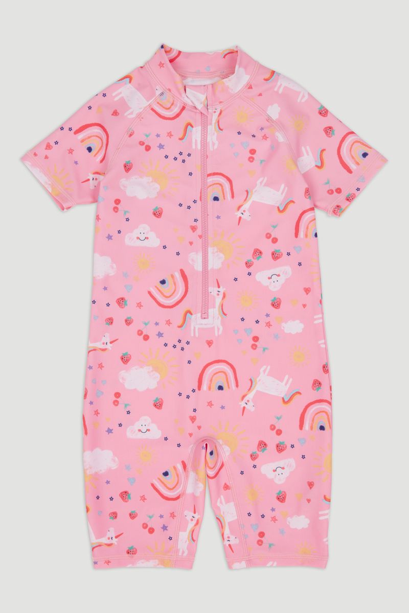 Pink Unicorn All In One Swimsuit