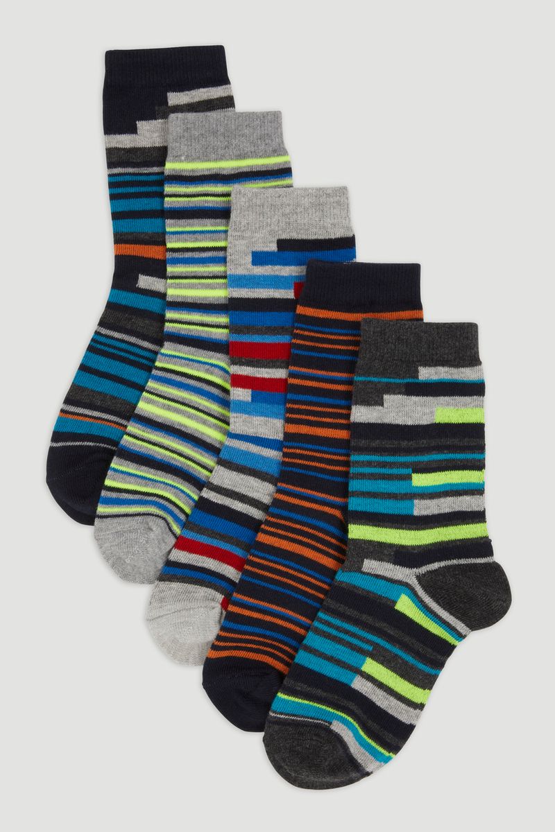 5 Pack Stripe Socks