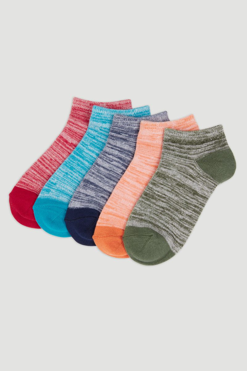 5 Pack Marl Trainer Socks