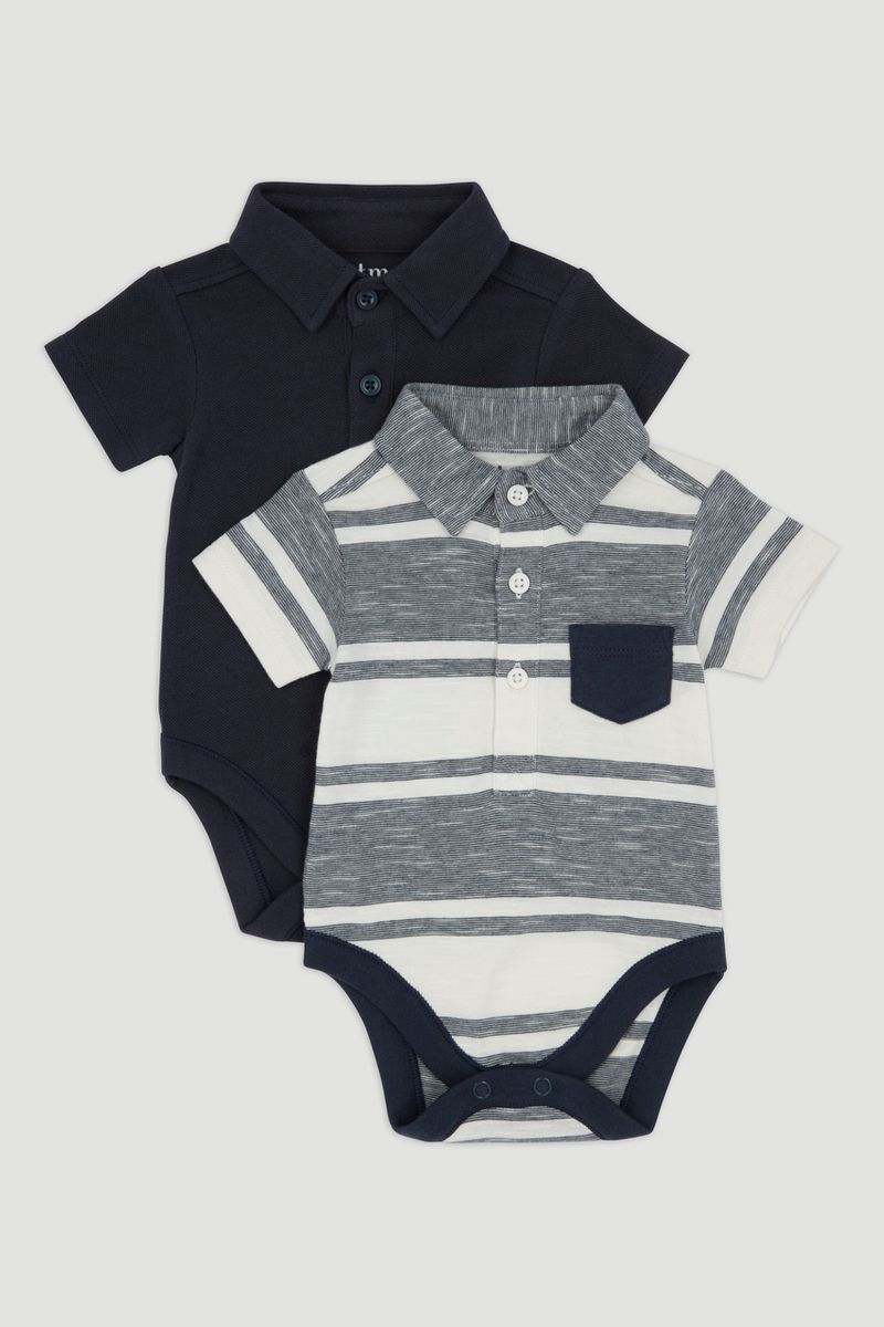 2 Pack Polo Shirt Bodysuits