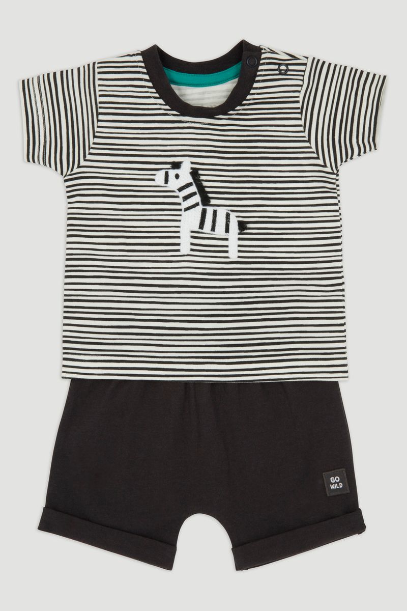 Zebra T-Shirt & Short Set