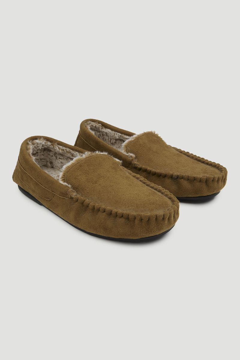 light tan moccasins