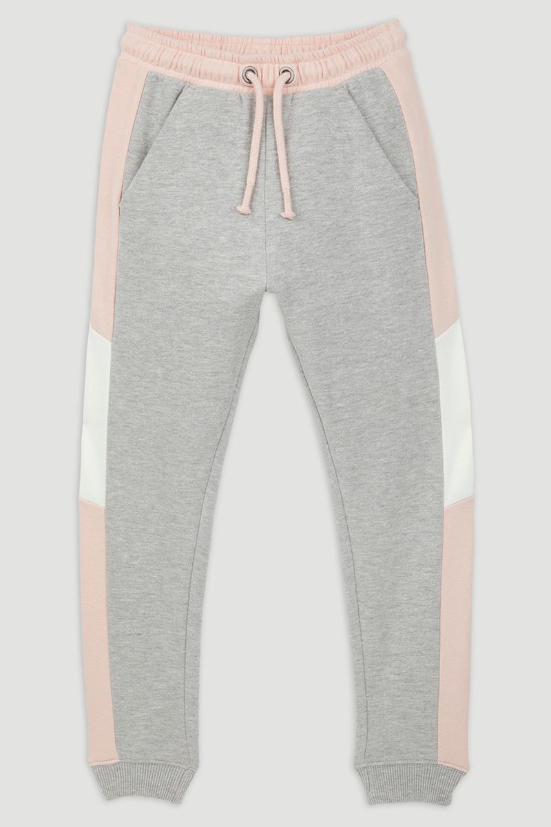 Pink Colour Block Joggers