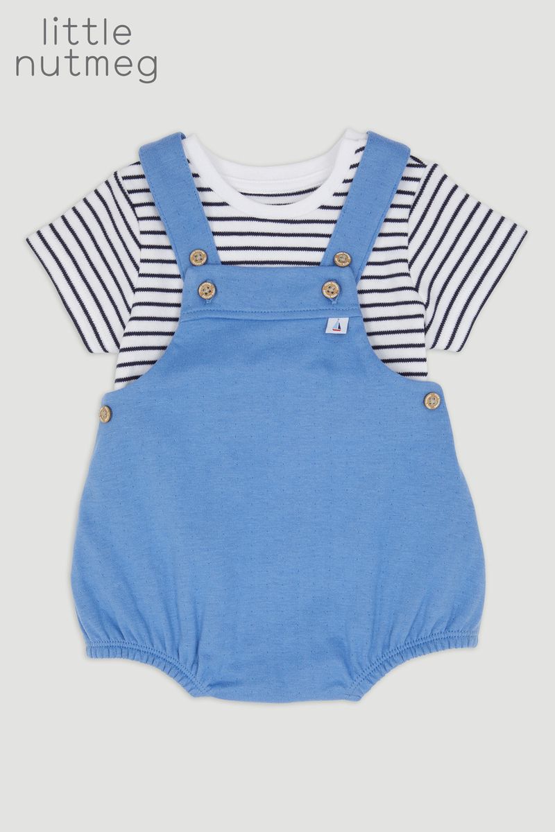 Little Nutmeg Jersey Romper Set