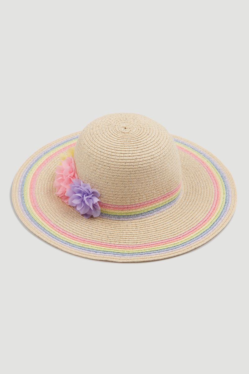 Rainbow Straw Hat