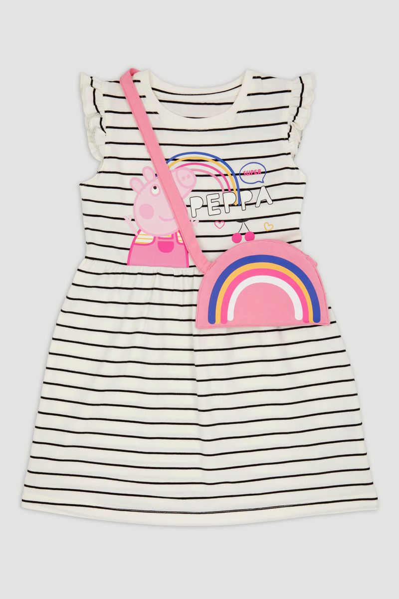 Peppa Pig Stripe Dress & Bag