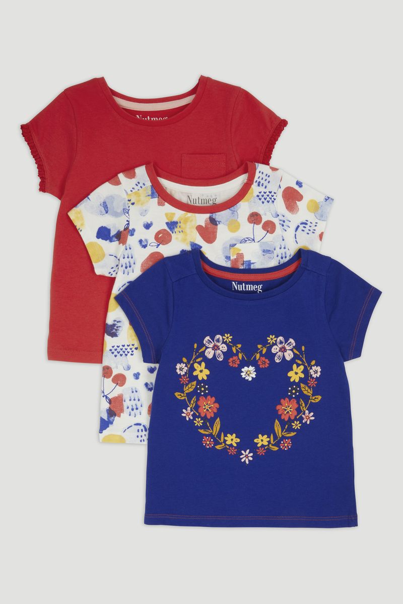 3 Pack Flower T-Shirts
