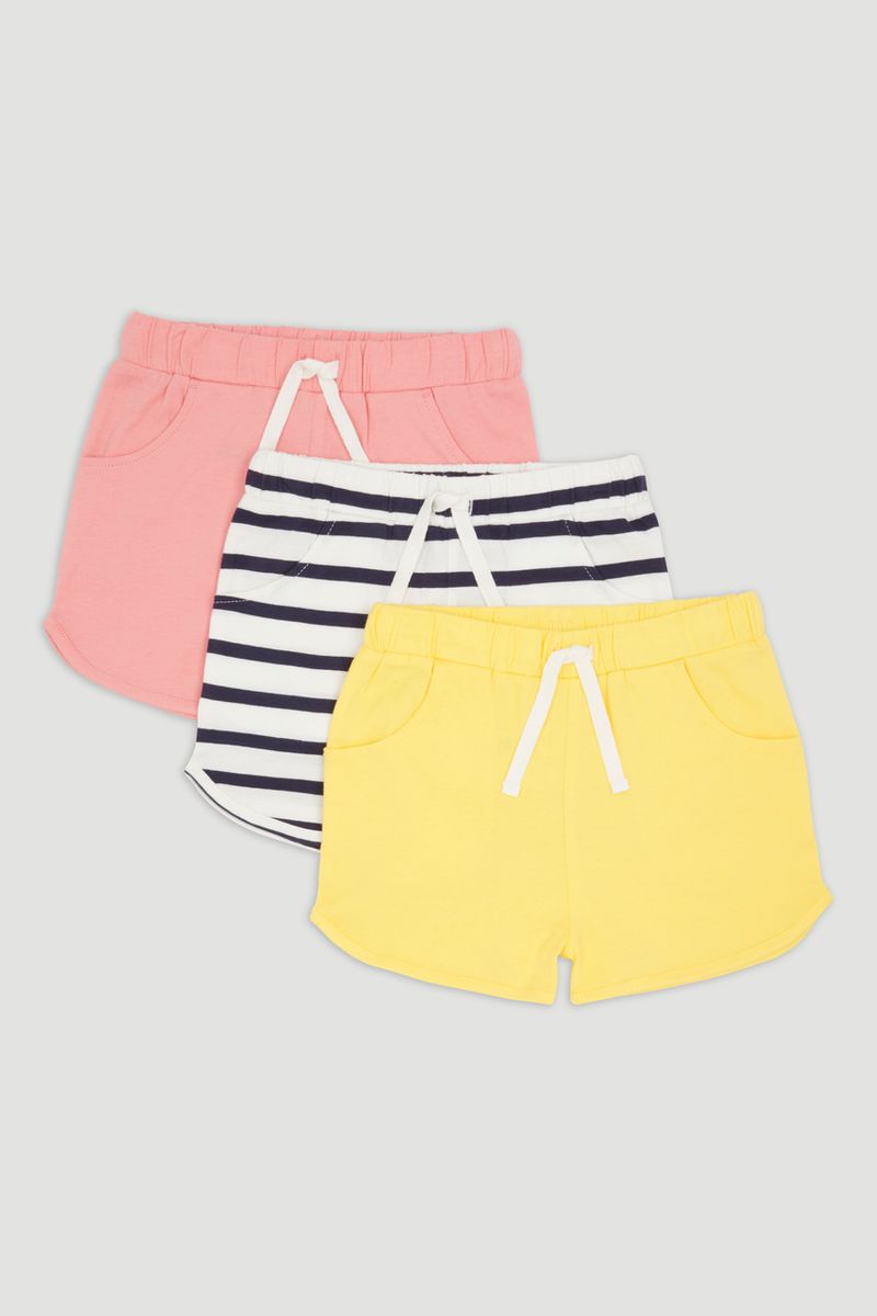 3 Pack Sporty Shorts