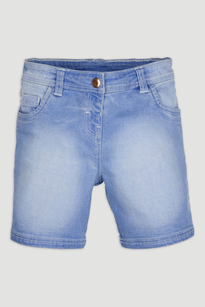 Light-wash Denim Shorts