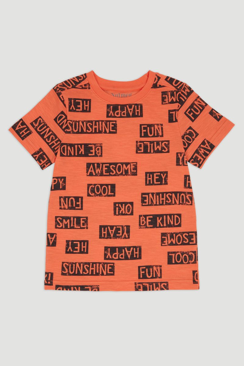 Coral Slogan T-Shirt