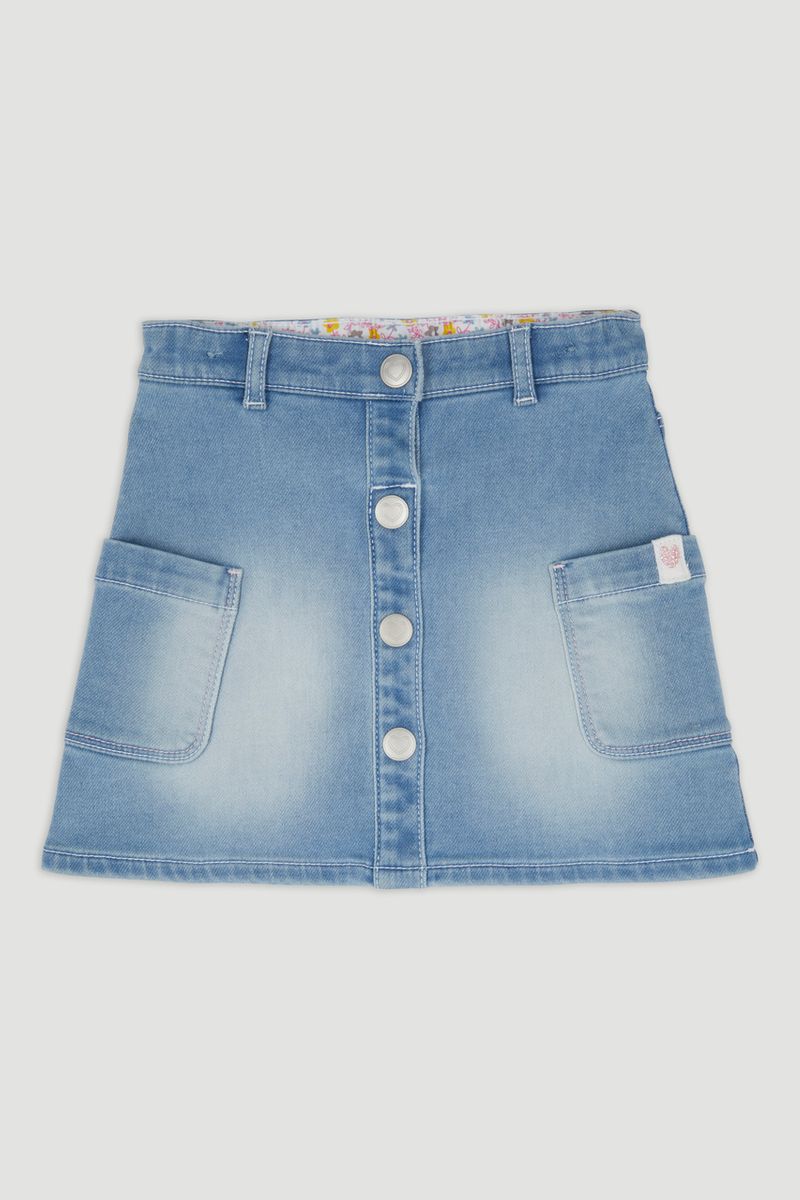 Denim Pocket Skirt