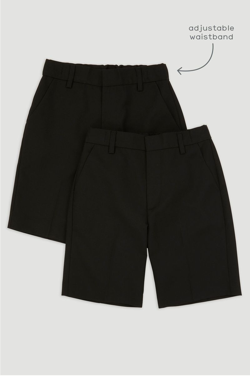 2 Pack Black Short