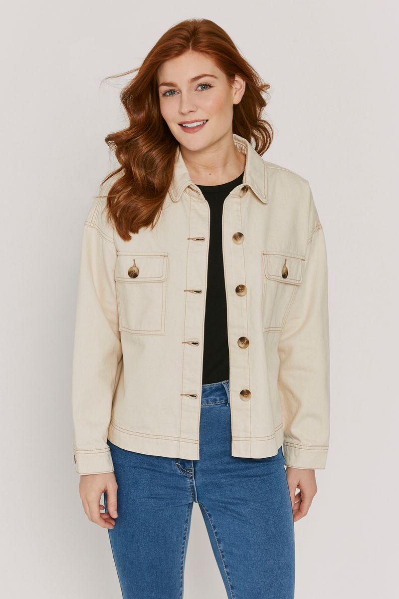 Ecru Trucker Jacket