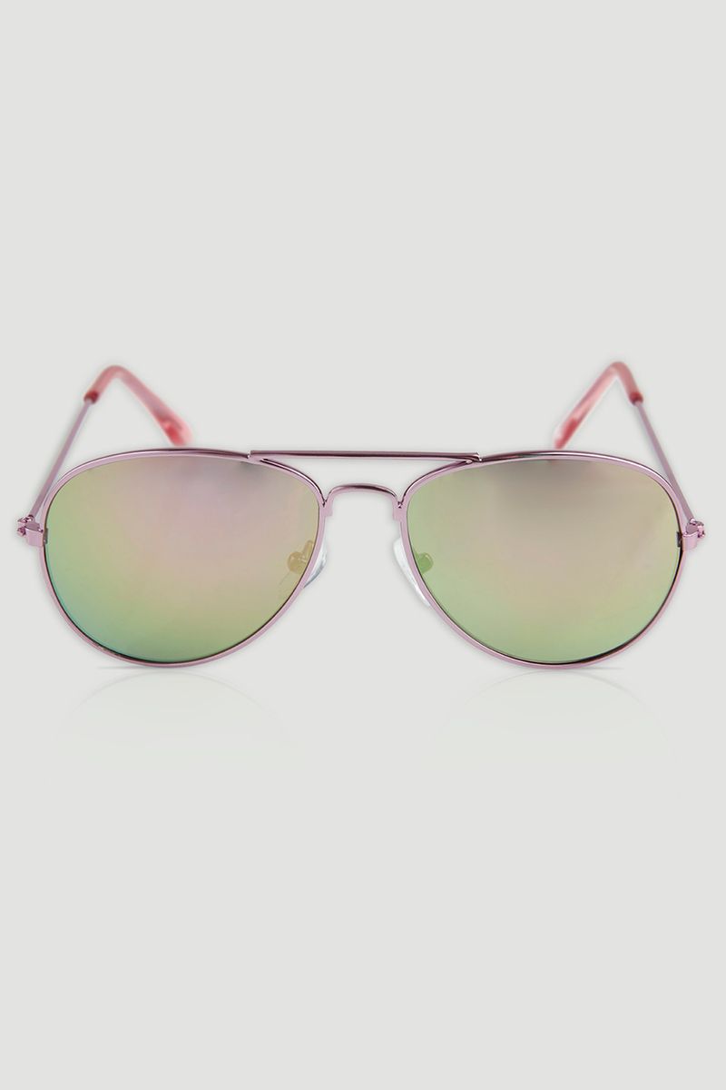 Pink Aviator Sunglasses