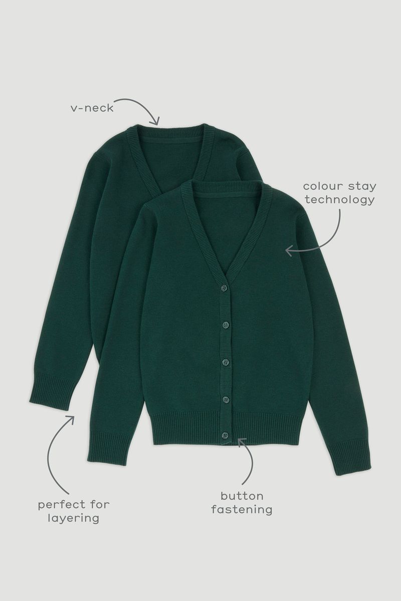 2 Pack Green Cardigans