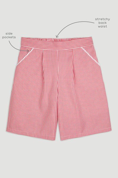 Red Gingham Culottes