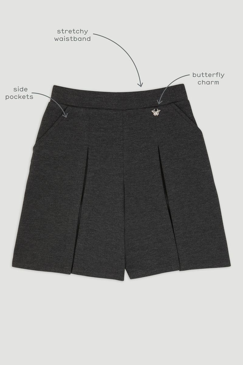 Charcoal Ponte Culottes