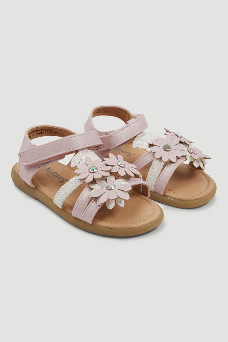 Pink Flower Sandals