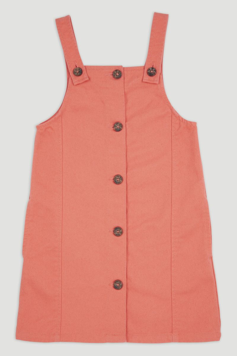 Red Pinafore Dress