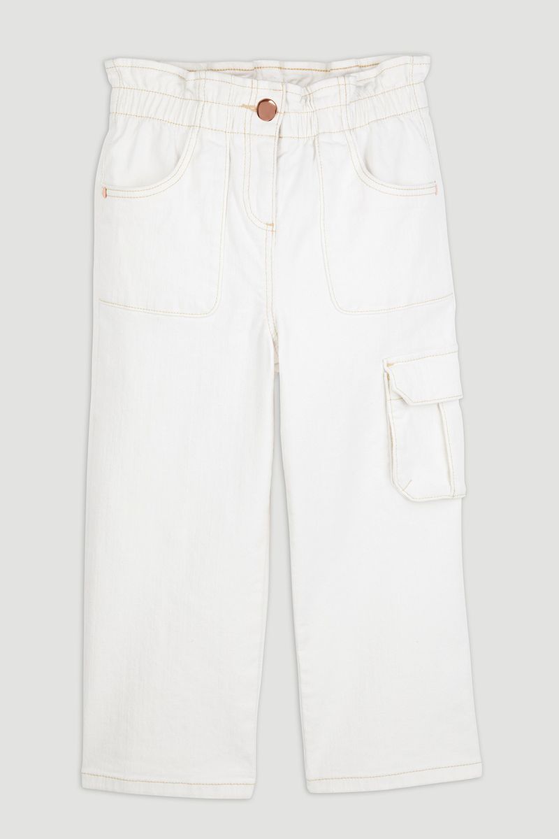 Ecru Denim Culottes 3 - 14yrs