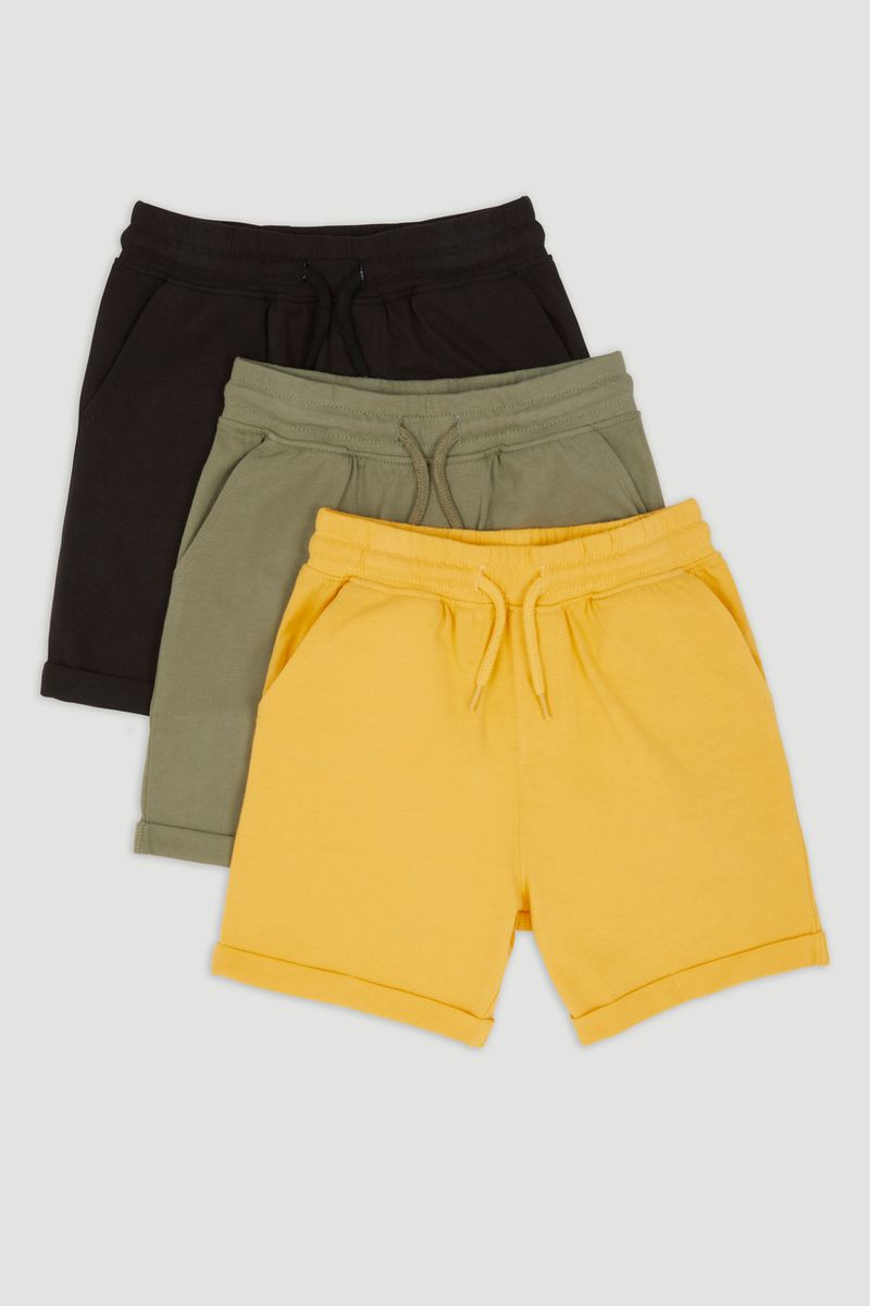 3 Pack Yellow Jersey Shorts