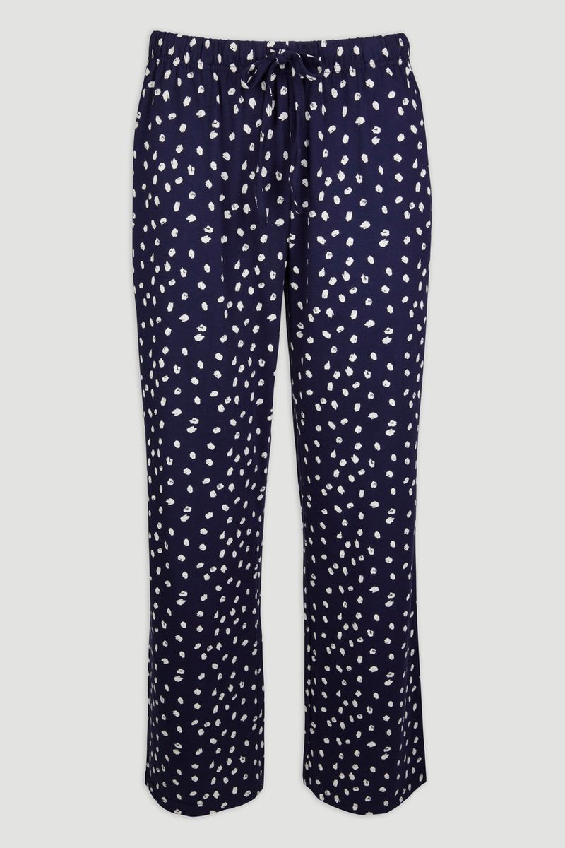 Navy Print Pyjama Bottoms