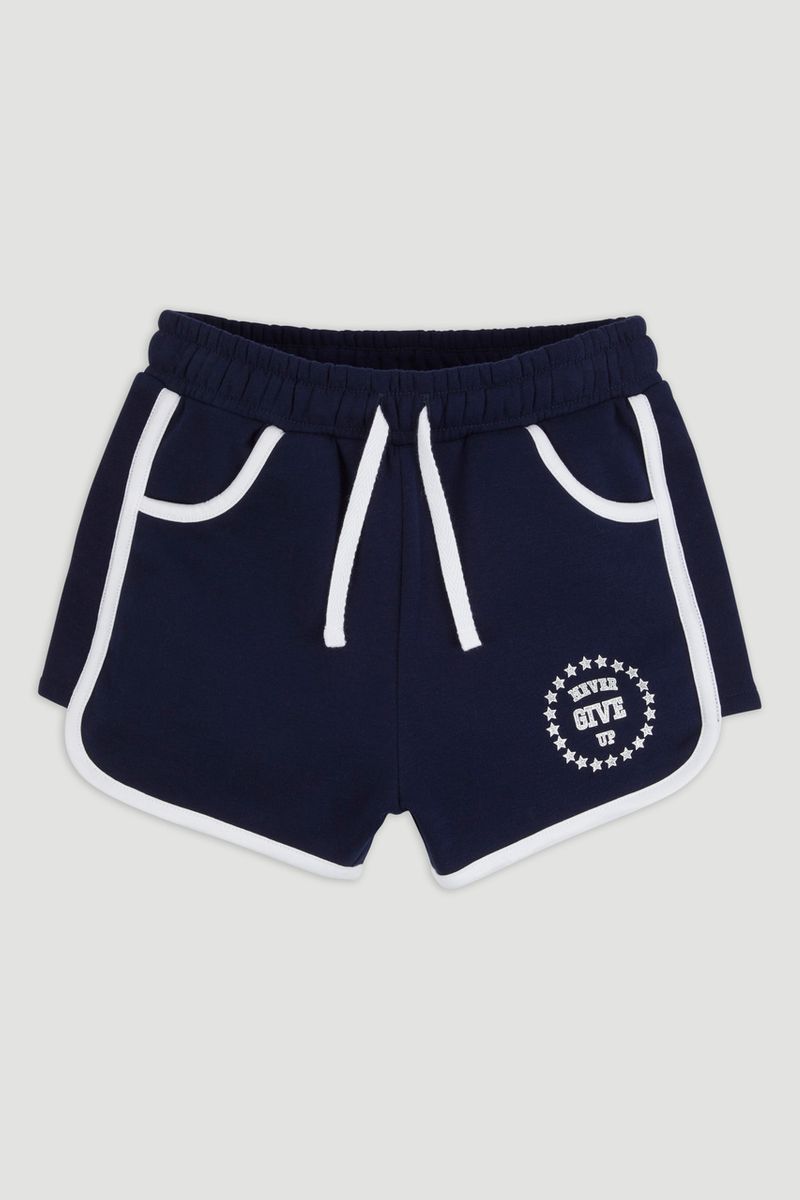 Navy Sporty Sweat Short