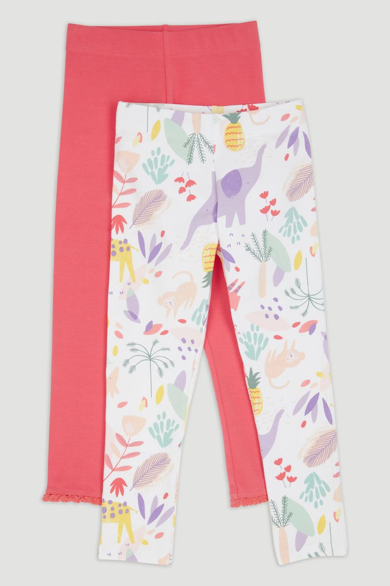 2 Pack Coral Leggings