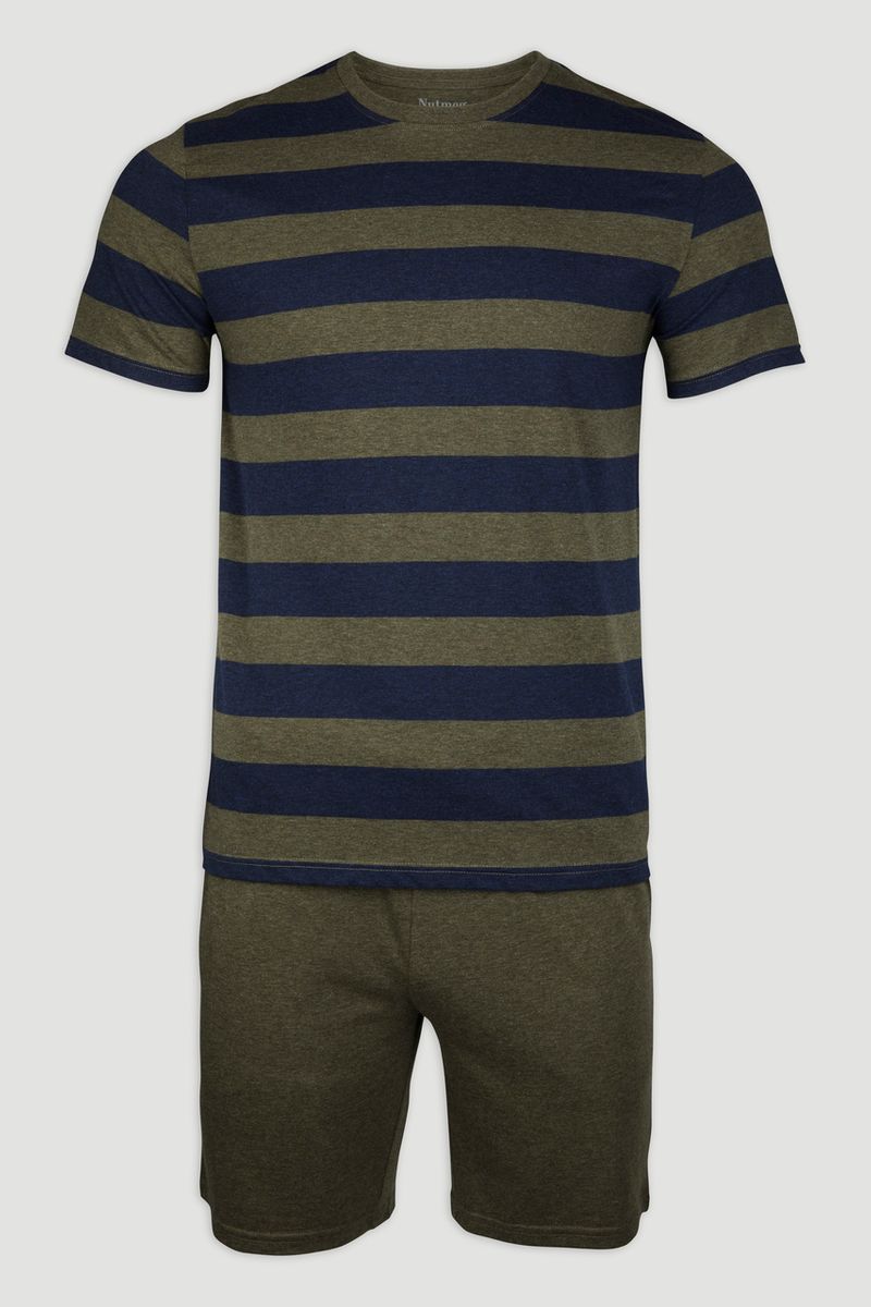Khaki Stripe Pyjamas