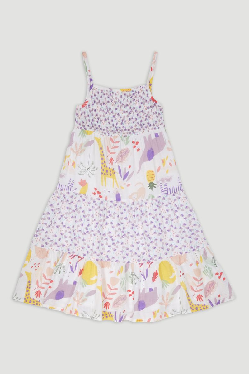 Elephant Print Smock Dress