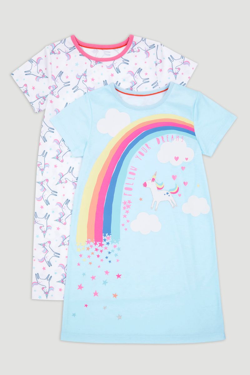 2 Pack Unicorn Nightdress