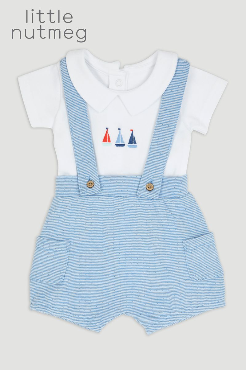 Little Nutmeg Sailor Braced Short Set