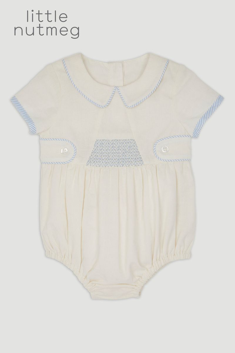 Little Nutmeg Traditional Woven Romper