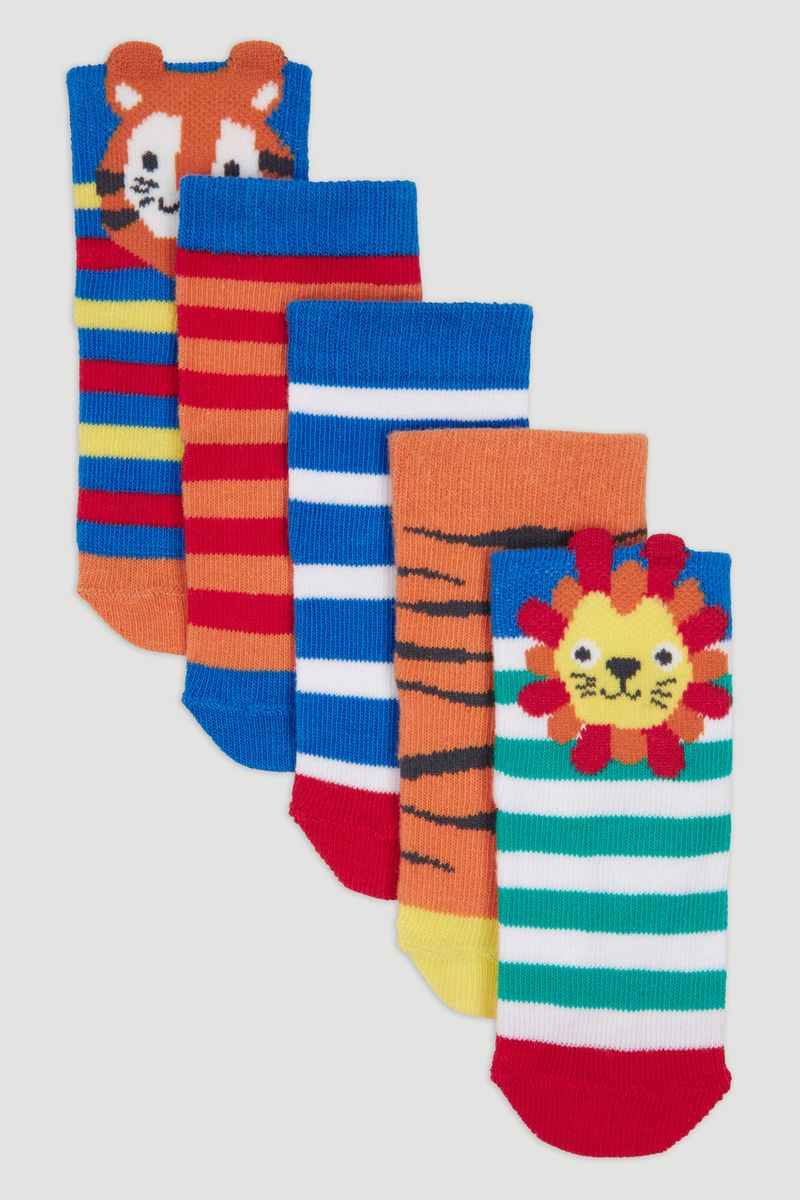 5 Pack Tiger Socks