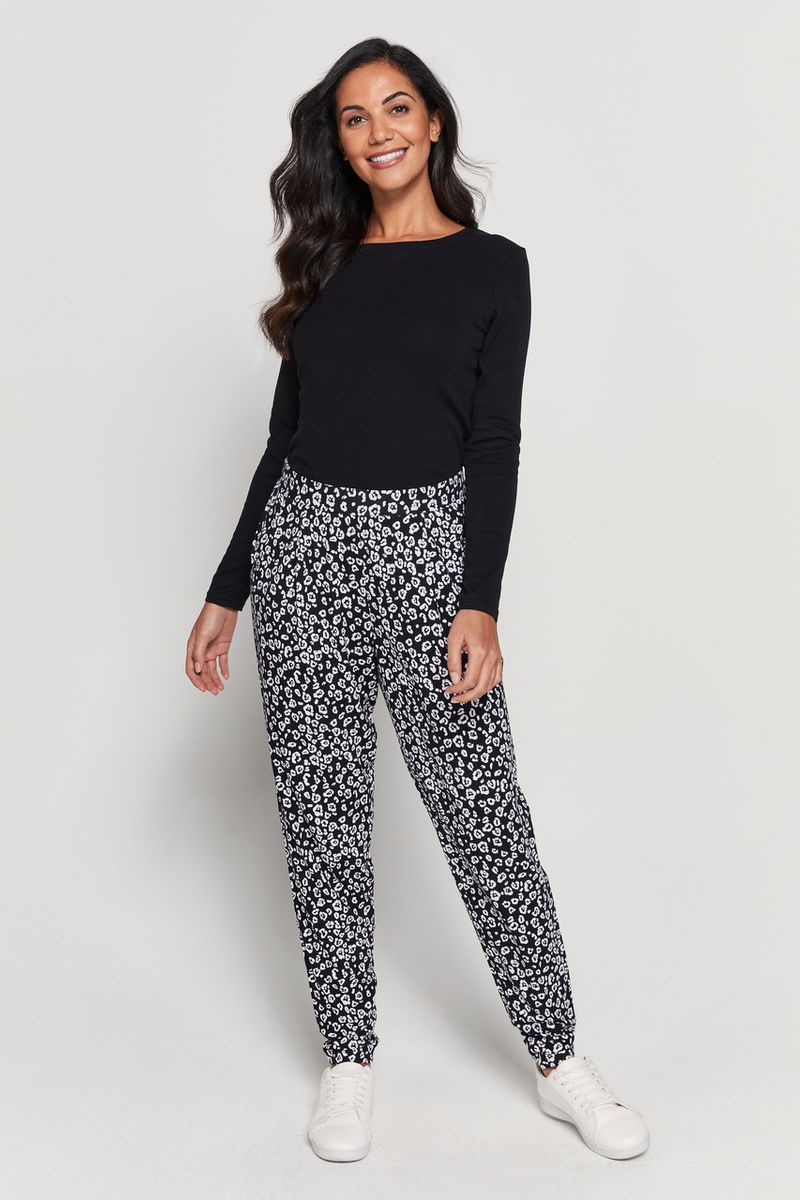 Animal Print Harem Trouser