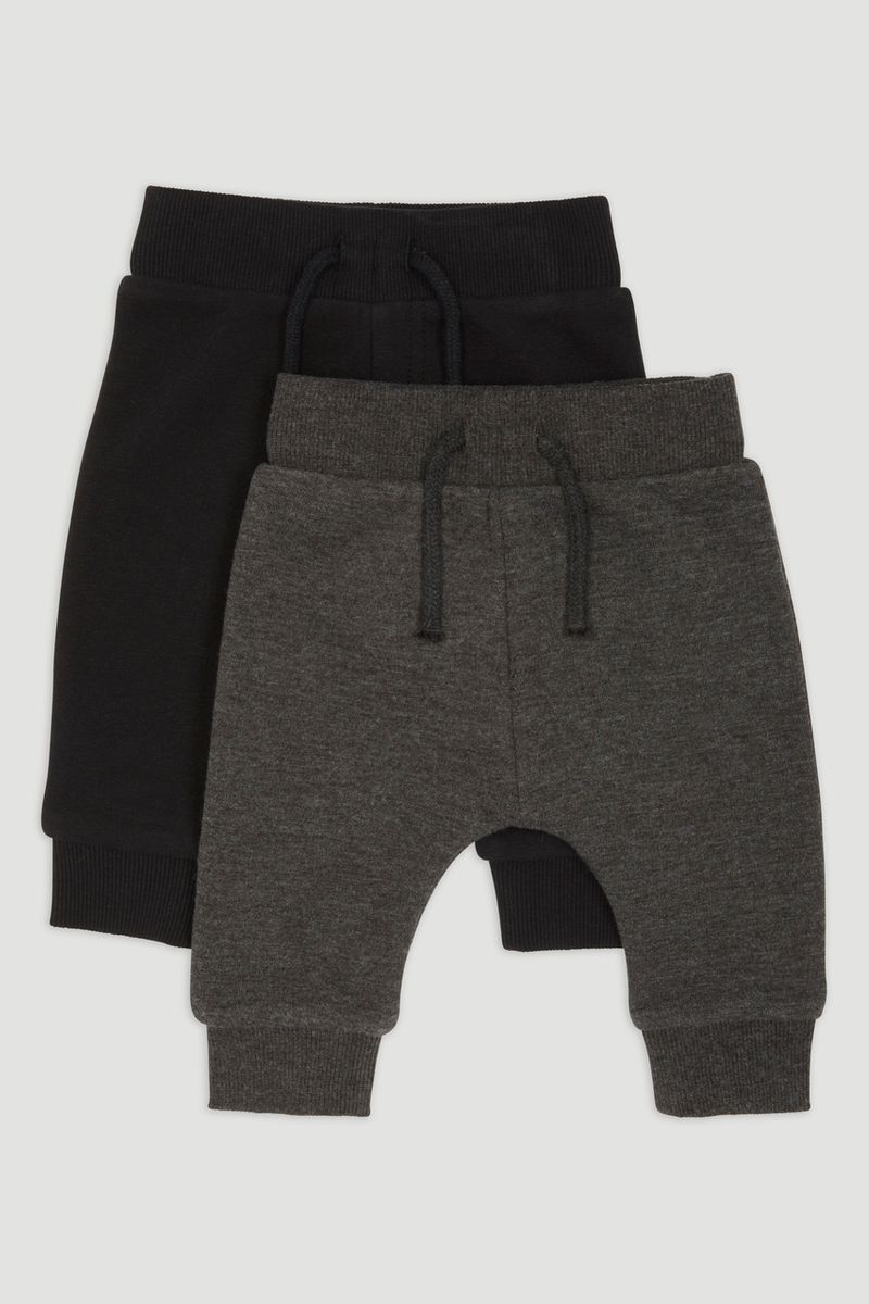 2 Pack Black & Grey Joggers