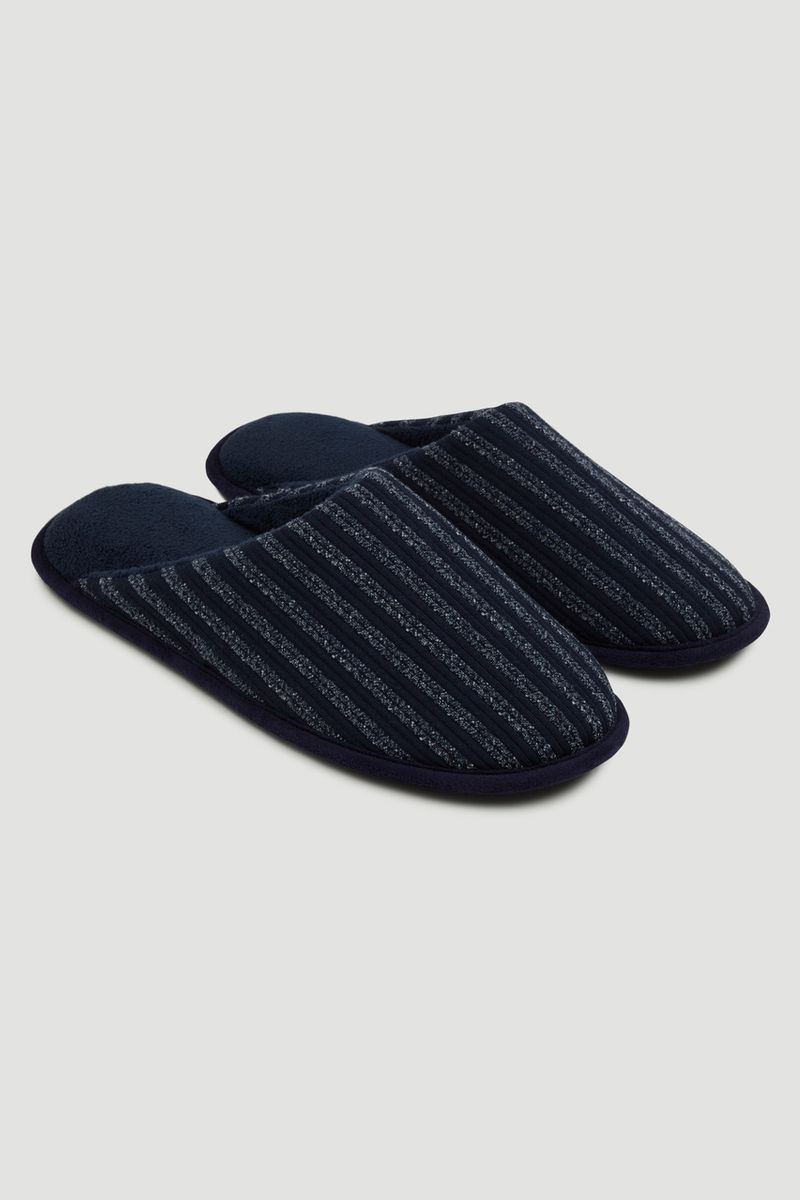 Blue Stripe Slippers